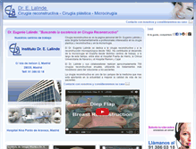Tablet Screenshot of cirugiareconstructiva.es